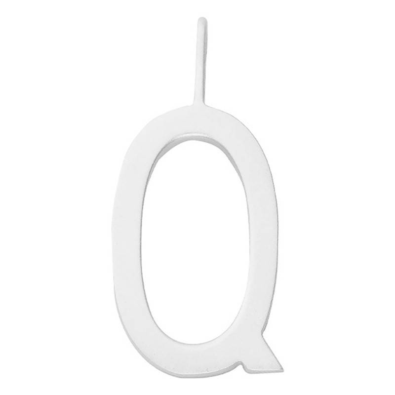 925 Sterling Silver Letter Q Charm Pendant - Design Letters