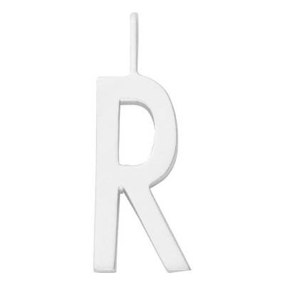 Pendentif lettre R charm argent massif - Design Letters