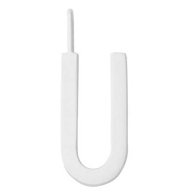 925 Silver Letter U Charm Pendant - Design Letters