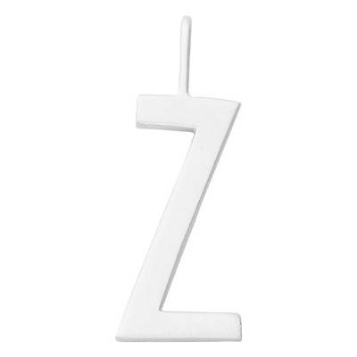 925 Silver Letter Z Charm Pendant - Design Letters