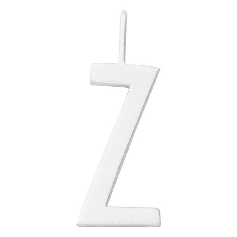 925 Silver Letter Z Charm Pendant - Design Letters