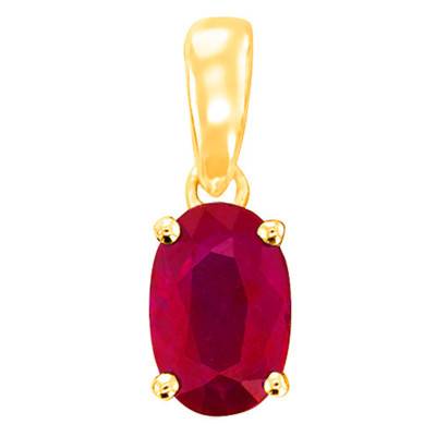 Pendentif Or Jaune 375 ou 750 & Rubis - Aurora
