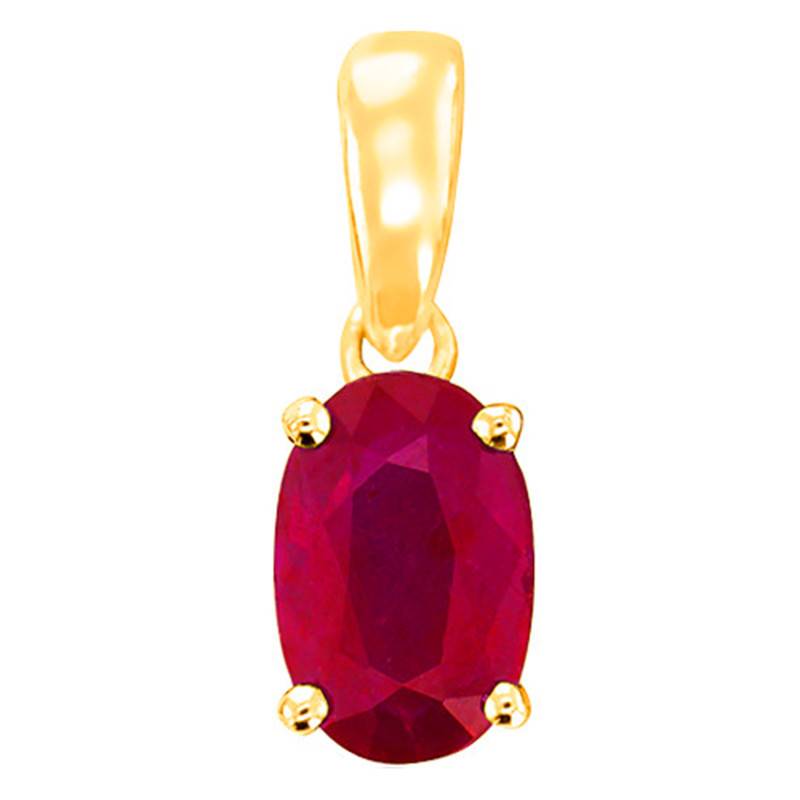 375 or 750/1000 Yellow Gold & Ruby Pendant - Aurora