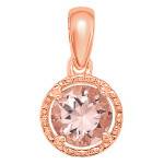 Pendentif Morganite Or Blanc