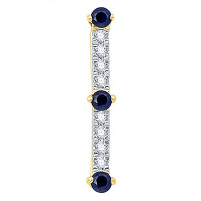 Pendentif, Or Jaune 375 & Saphir - Aurora