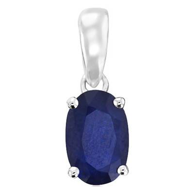 Pendentif en Or Blanc 375 ou 750 & Saphir - Aurora