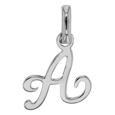 Pendentif lettre anglaise Or Blanc 750 - Rosatella