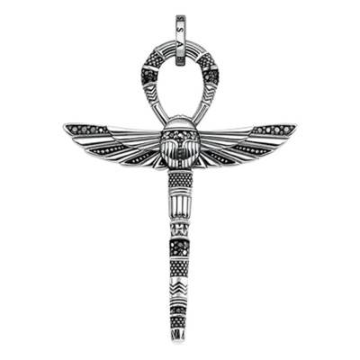 Pendentif Croix de Vie Ankh avec Scarabée, PE778-643-11 - Thomas Sabo