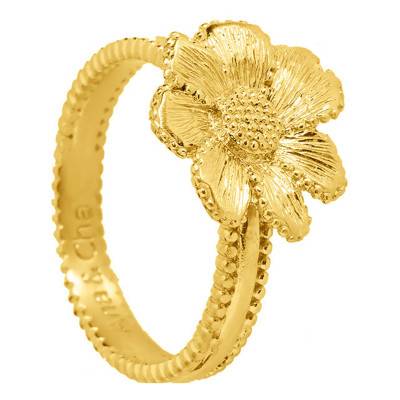 Florette Yellow Gold-Plated Ring - Ana & Cha