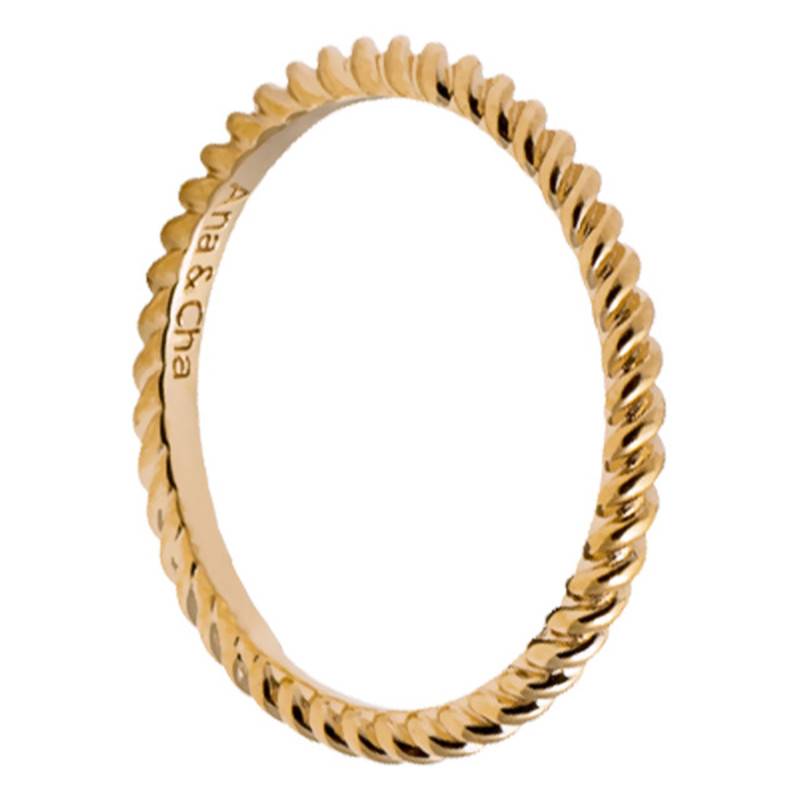 Yellow Gold-Plated Ella Ring - Ana & Cha