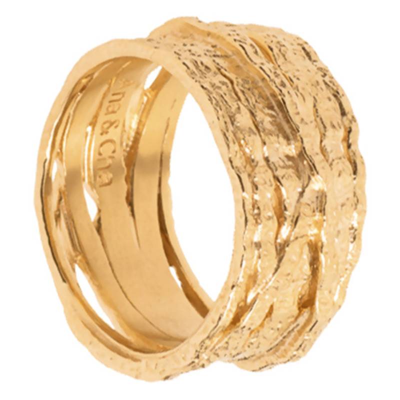 Yellow Gold-Plated Esmée Ring - Ana & Cha