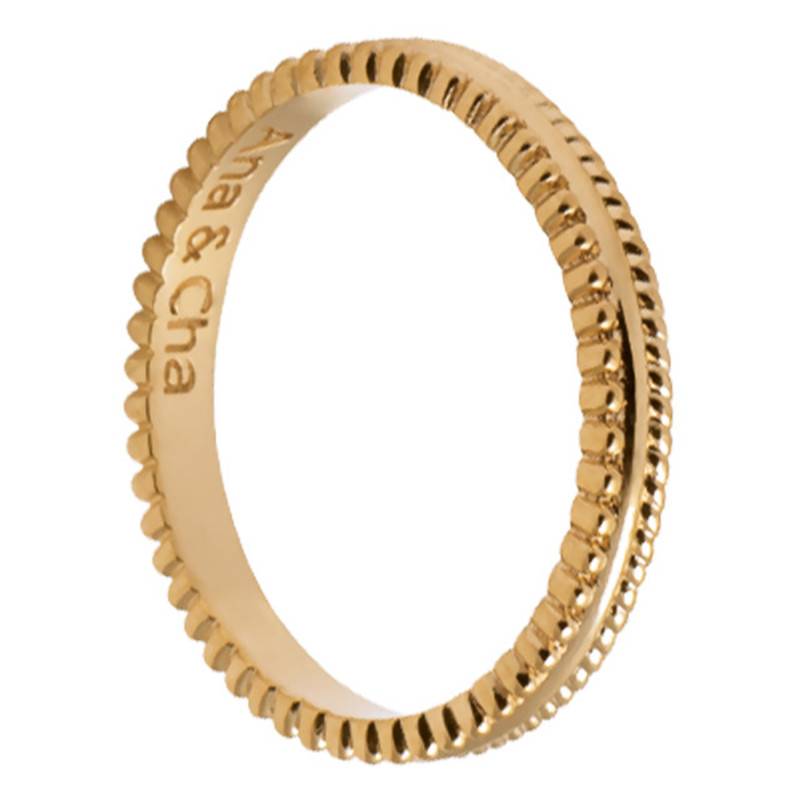 Zoe Yellow Gold-Plated Ring - Ana & Cha