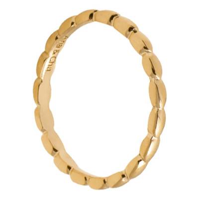 Noha Yellow Gold-Plated Ring - Ana & Cha