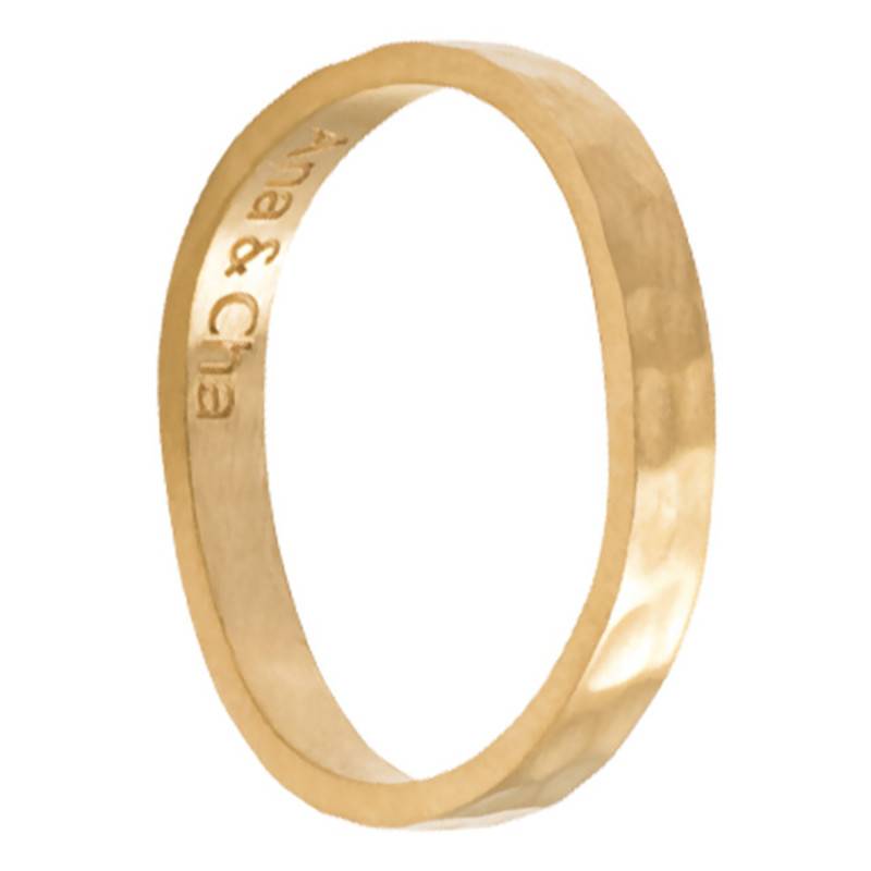 Yellow Gold-Plated Azelia Ring - Ana & Cha