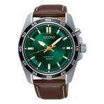 Green Dial, Black Bezel & Brown Leather Strap