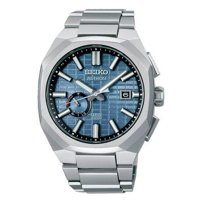 Montre Astron Quartz GPS Solar Homme Bleue SSJ013J1 - Seiko