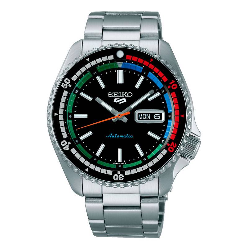 Men's Black Retro Seiko 5 Automatic wall clock SRPK13K1 - Seiko 5 Sports