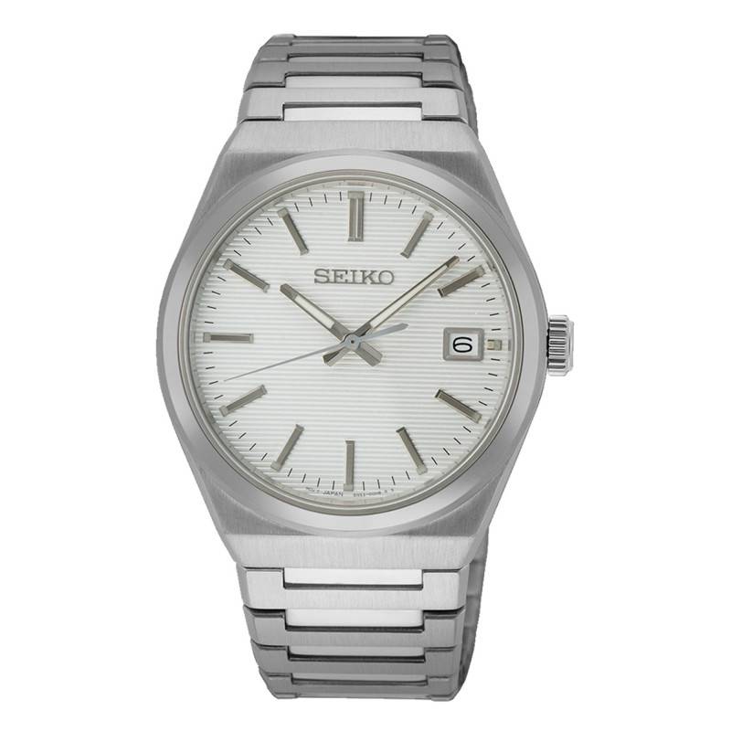 Men's White Classic Quartz Watch SUR553P1 - Seiko