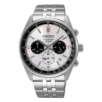 Men's White and Black Sport Quartz wall clock SSB425P1 - Seiko