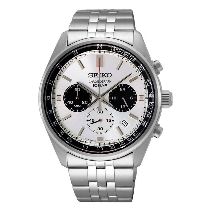 Men's White and Black Sport Quartz wall clock SSB425P1 - Seiko