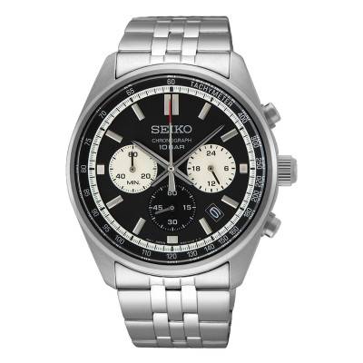 Black and White Men's Sport Quartz Watch SSB429P1 - Seiko