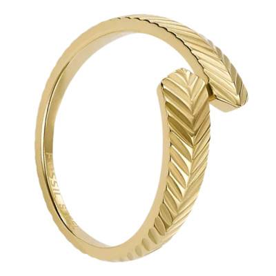 Bague Ouverte Harlow en Acier Doré - Fossil