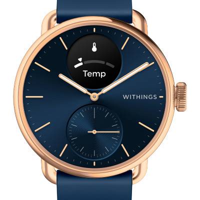 Blue & Rose Gold ScanWatch 2 38mm Watch - Withings