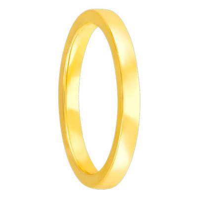 Alliance Demi Bombée Confort 3 mm Or Jaune 750 - Amore