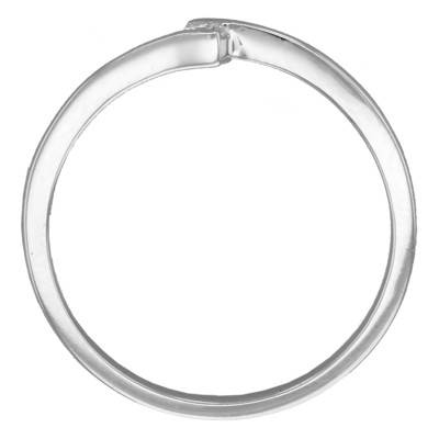 Bague Solitaire Apesanteur, Or Blanc 750 & Diamant 0,08ct - Amore