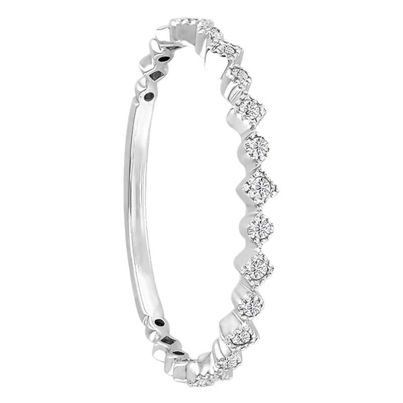 750 Palladium White Gold, Comfort Beaded Diamond Wedding Ring - Alliantine