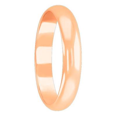 Alliance Demi-Jonc en Or Rose 750, Largeur 5 mm - Amore