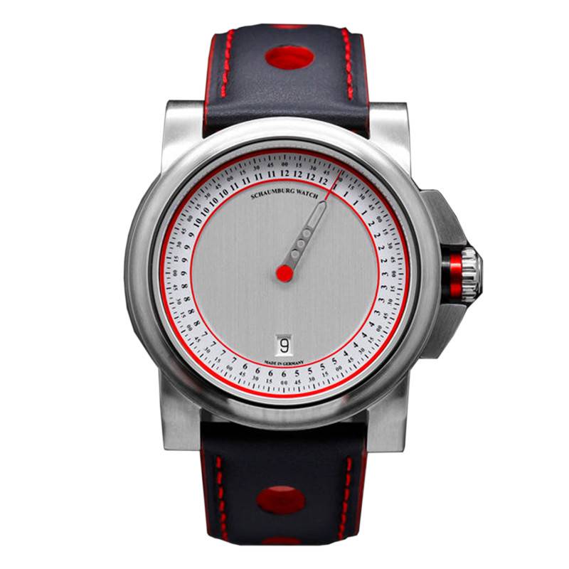 GT-OnE Silver Racer Watch 1010[9] - Schaumburg Watch