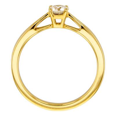 Bague Solitaire Paris Or Jaune & Diamant 0,35ct - Amore