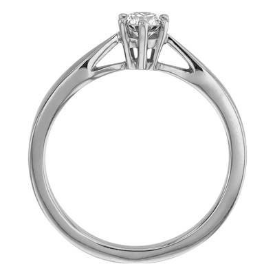 Bague Solitaire Venise Or Blanc & Diamant 0,23ct - Amore