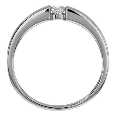 Bague Solitaire Capri Or Blanc 750 & Diamant 0,08ct - Amore