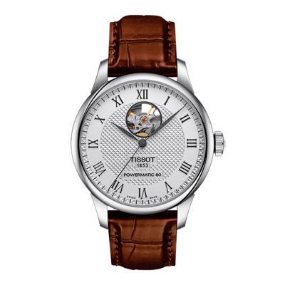 T0064071603301 Le Locle Powermatic 80 Open Heart Watch - Tissot