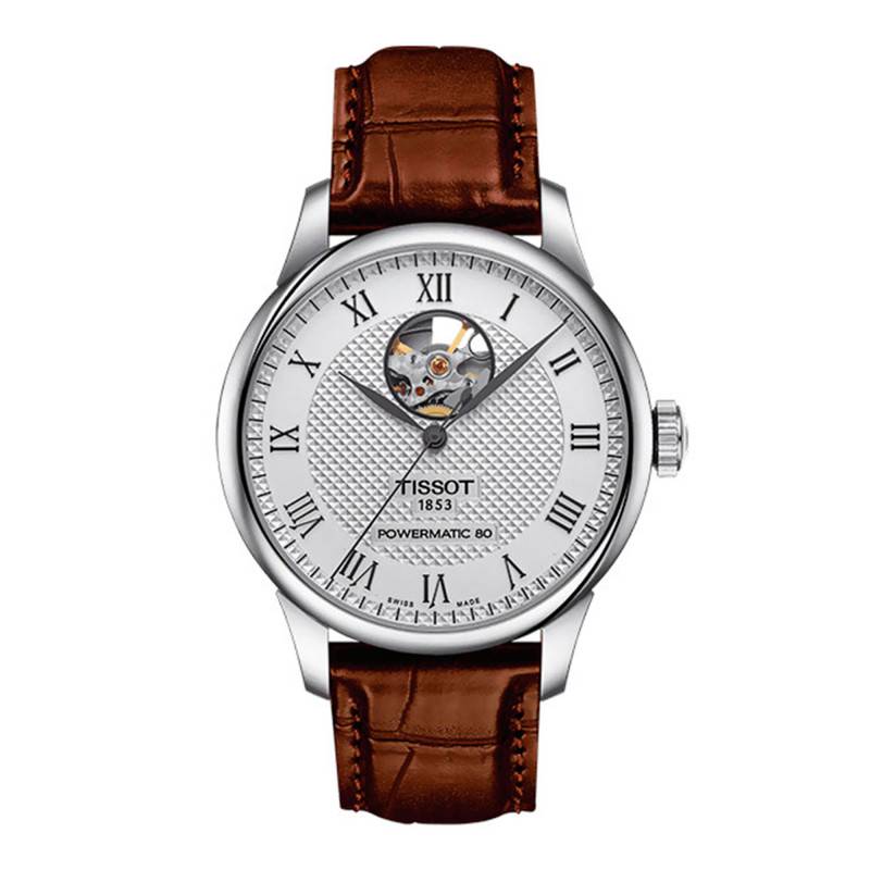 T0064071603301 Le Locle Powermatic 80 Open Heart Watch - Tissot