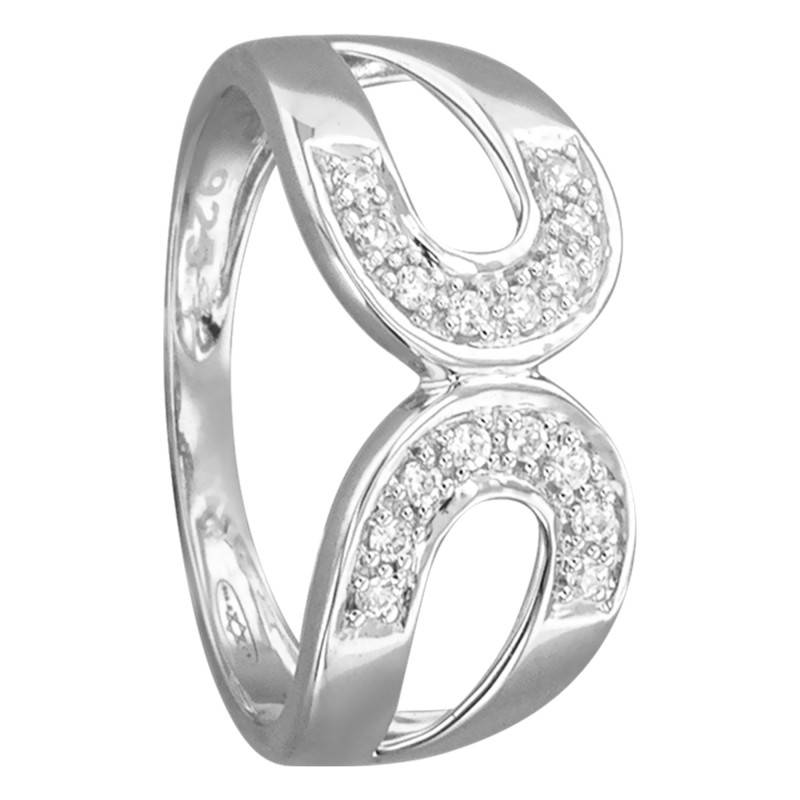 Gistra 750/1000 White Gold & Diamond Ring - Ancelys