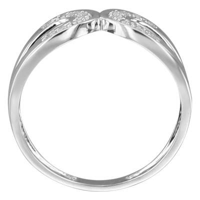 Gistra 750/1000 White Gold & Diamond Ring - Ancelys