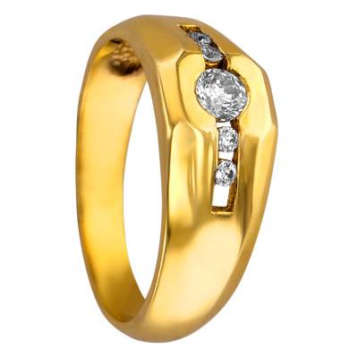 Bague Luck Or Jaune & Diamants - Ancelys
