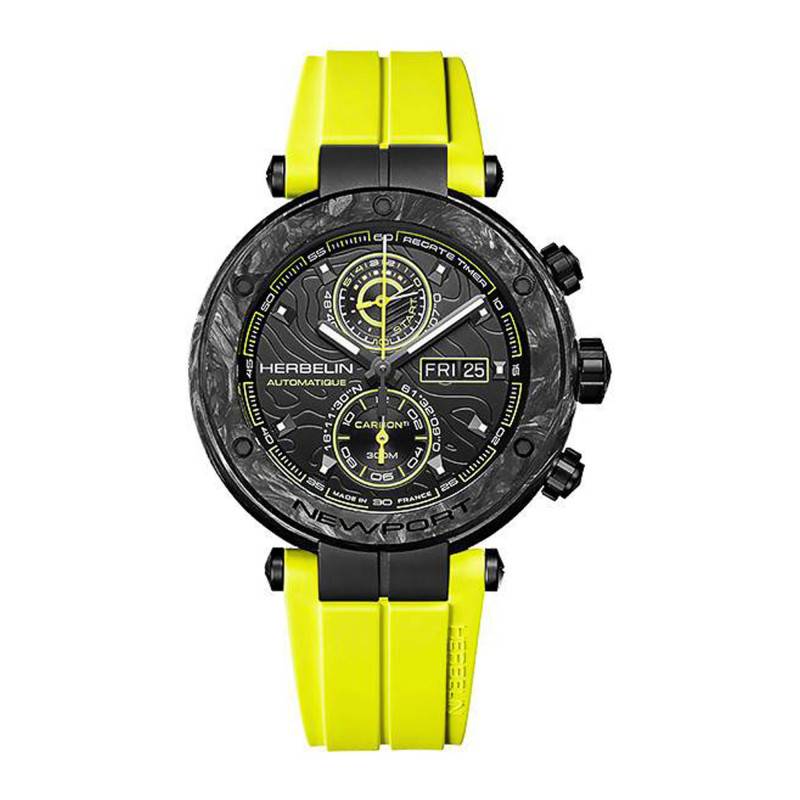 Newport Chronograph Carbon Titanium Automatic Watch 288CTN14CY - Herbelin