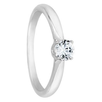Bague Solitaire Love Diamant GSI2 0,30 ct & Or Blanc 750 - Alliantine
