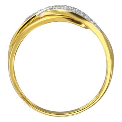 Aleni Two-Tone Gold & Diamond Ring - Ancelys