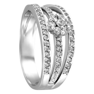 Bague Léa Or Blanc & Diamants - Ancelys