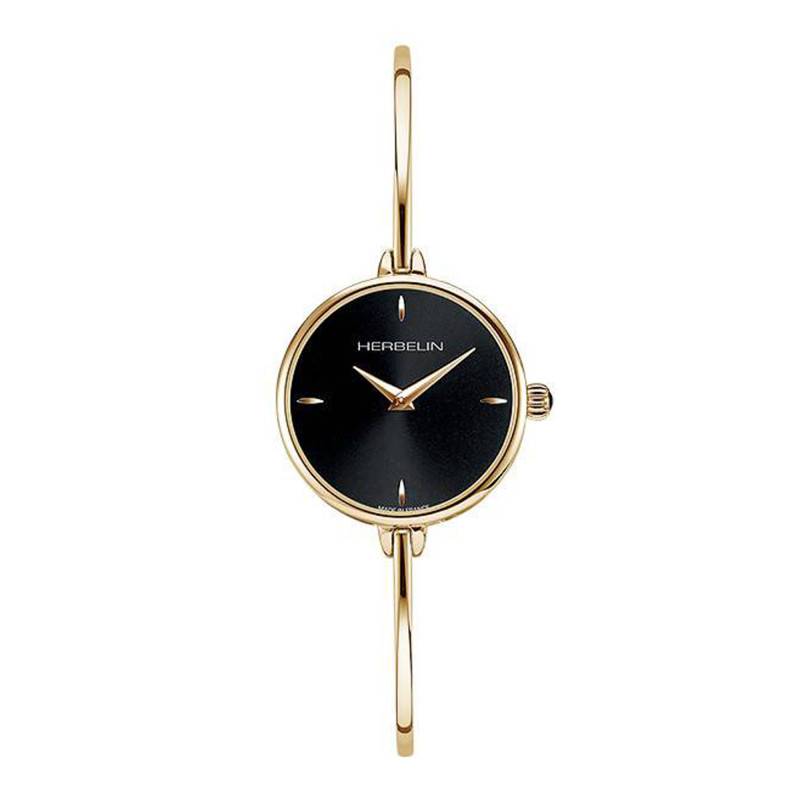 Gold Round Fil Watch 17206BP14 - Herbelin