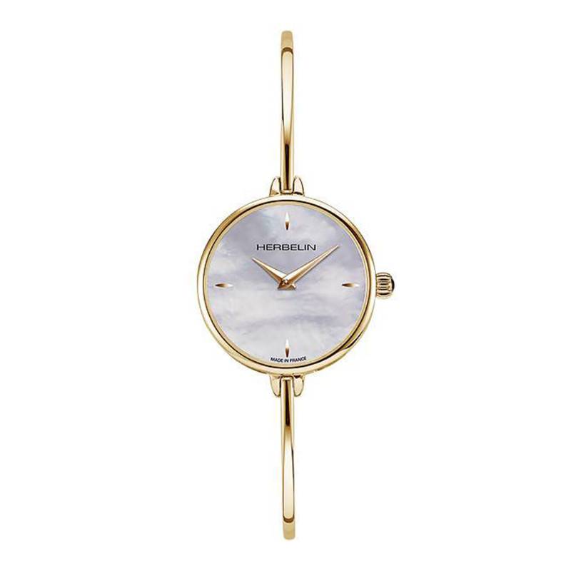 17206BP19 Yellow Gold-Tone Fil Ronde Watch - Herbelin