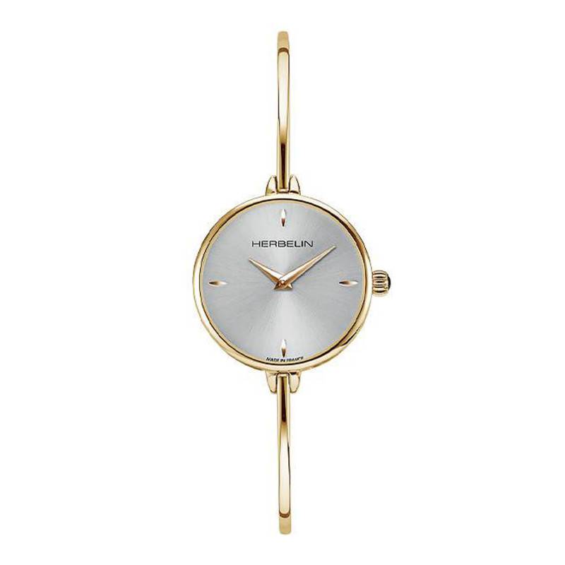Gold Round Fil Watch 17206BP11 - Herbelin