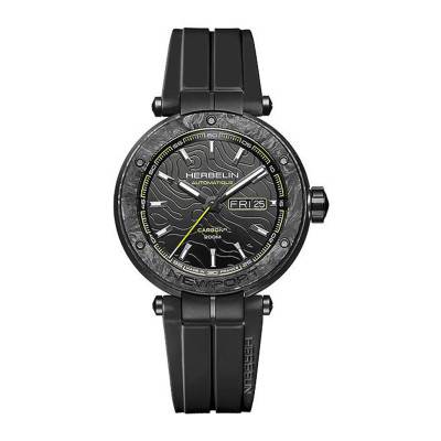 Montre Newport Carbon Titanium Automatique 1788CTN14CA - Herbelin