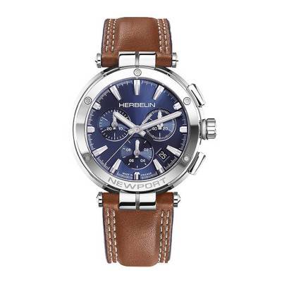 Newport Chrono Watch 37658AP15GD - Herbelin