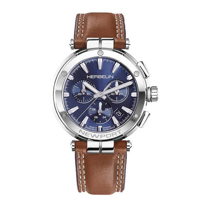 Newport Chrono Watch 37658AP15GD - Herbelin
